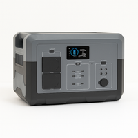 Solar Power Station Built for Portable Energy, 2000Wh Capacity, Dual AC Outputs, Smart Digital Display