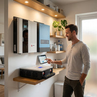 Exden Trio Pro Hybrid Solar Inverter Set — Lifestyle