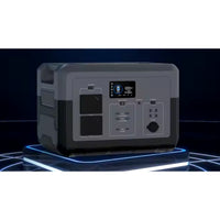 Solar Power Station Built for Portable Energy, 2000Wh Capacity, Dual AC Outputs, Smart Digital Display