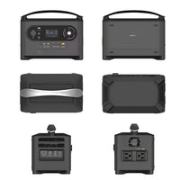 Portable Solar Generator Engineered for Backup Power, 1000Wh Battery, Multiple Outputs, Smart Controls