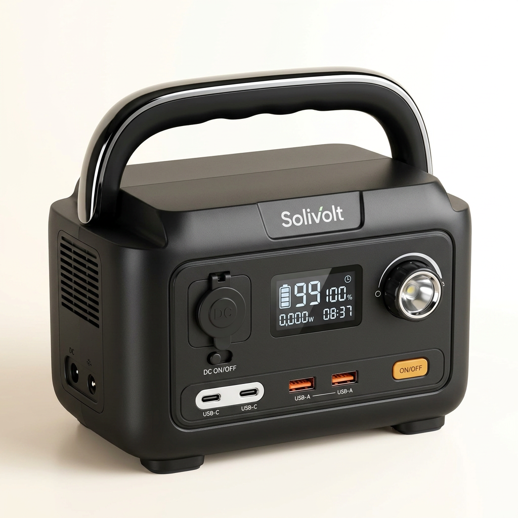 Solivolt Edge1000 Portable Solar Generator — Studio Shot