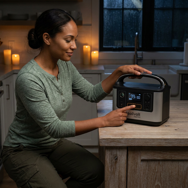 Portable Solar Generator Engineered for Backup Power, 1000Wh Battery, Multiple Outputs, Smart Controls