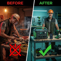 VoltMaster Pro 2400 Portable Power Station — Before & After
