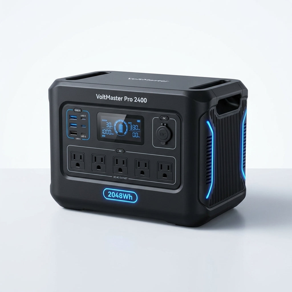 VoltMaster Pro 2400 Portable Power Station — Studio Shot